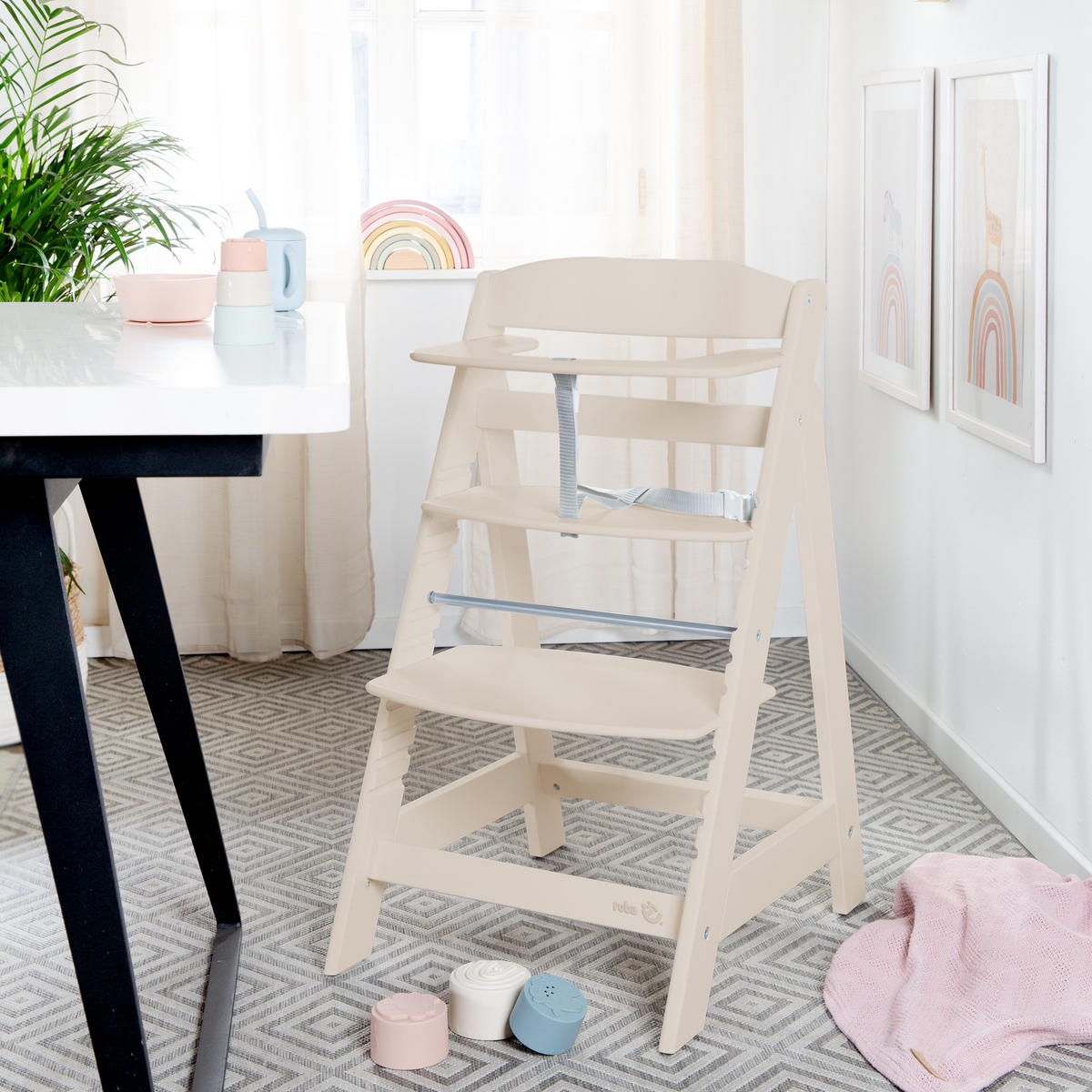 KINDERHOCHSTUHL Sit Up Flex Beige - Beige, Holz (44.5/80/54cm) - Roba