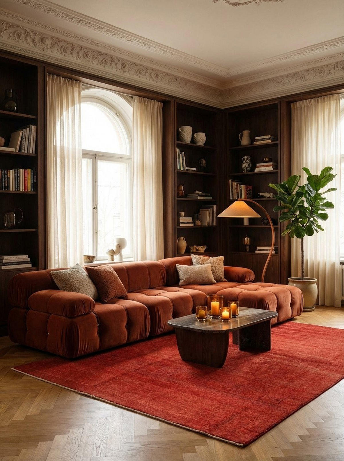 TEPPICH Rizbaf Rot 189/155 cm Schurwolle - Rot, Textil (155/189cm) - Looma