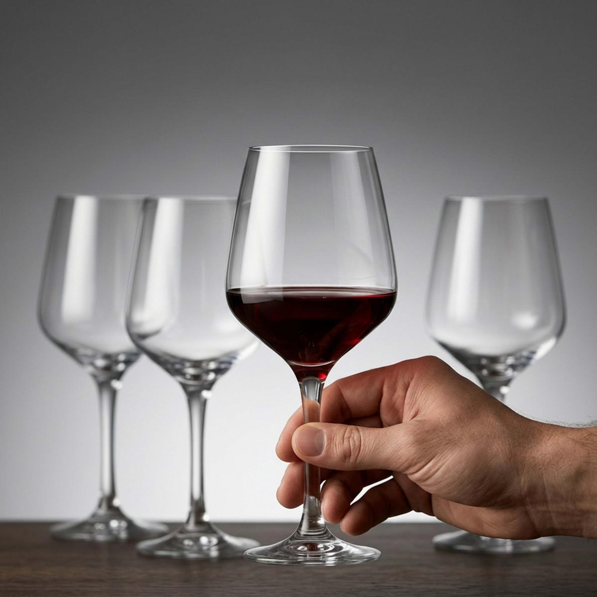 VINGLAS Transparent 4-pack glas tål diskmaskin 360 ml - Transparent, Glas (0.36L) - Relaxdays
