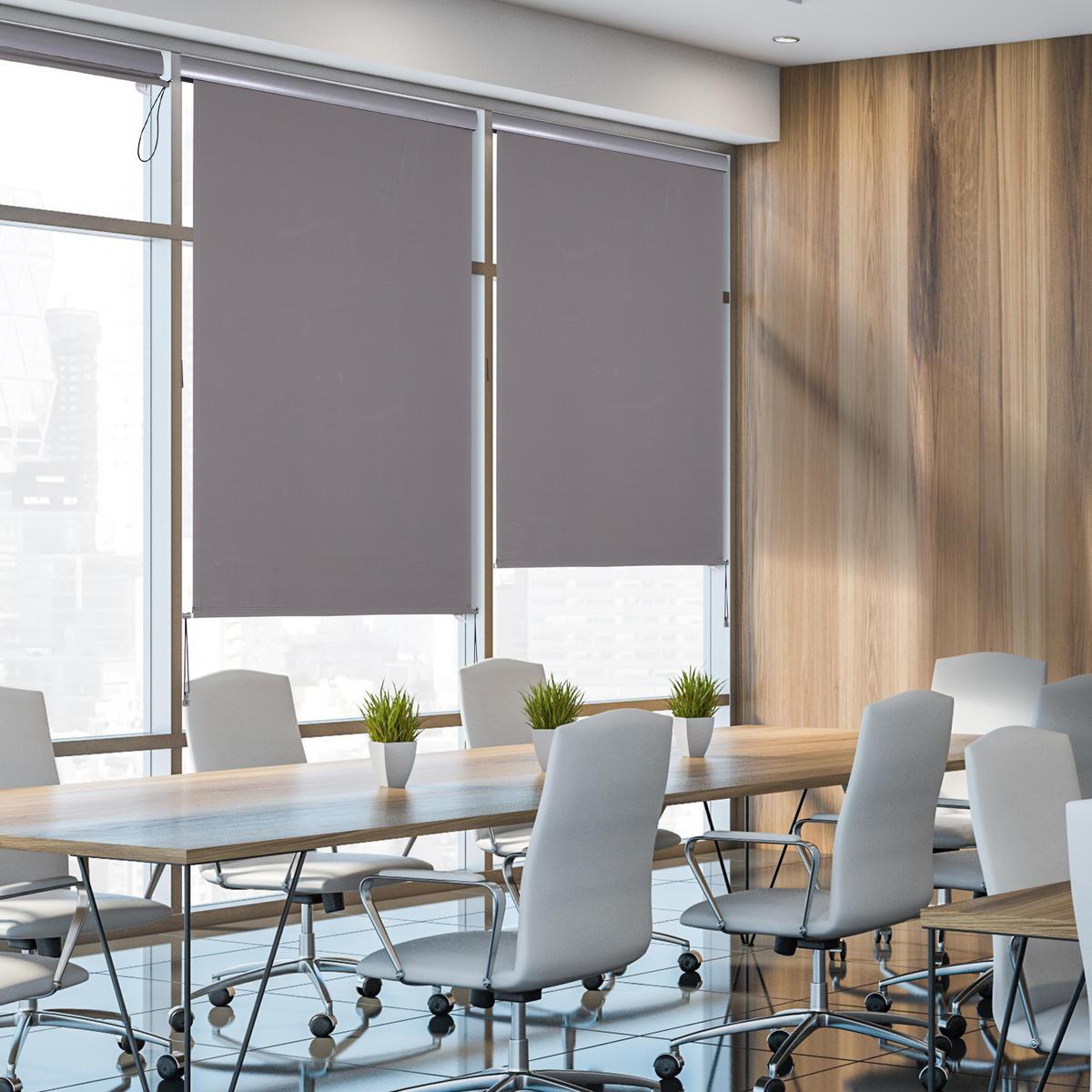 VERTIKALMARKISE 120x200 cm grau - Grau, Metall (200/120cm) - Fortuna Lai