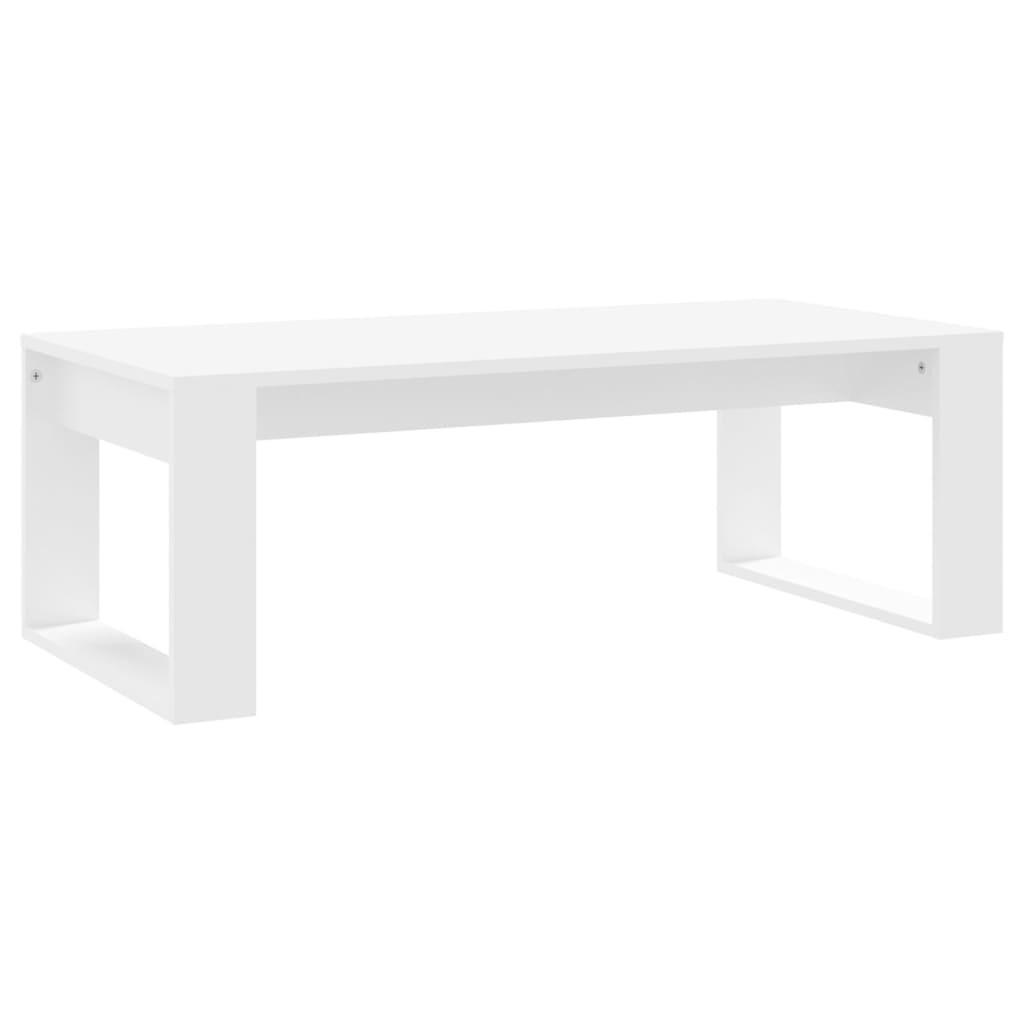 furnicato Couchtisch Weiß 102x35x50 cm