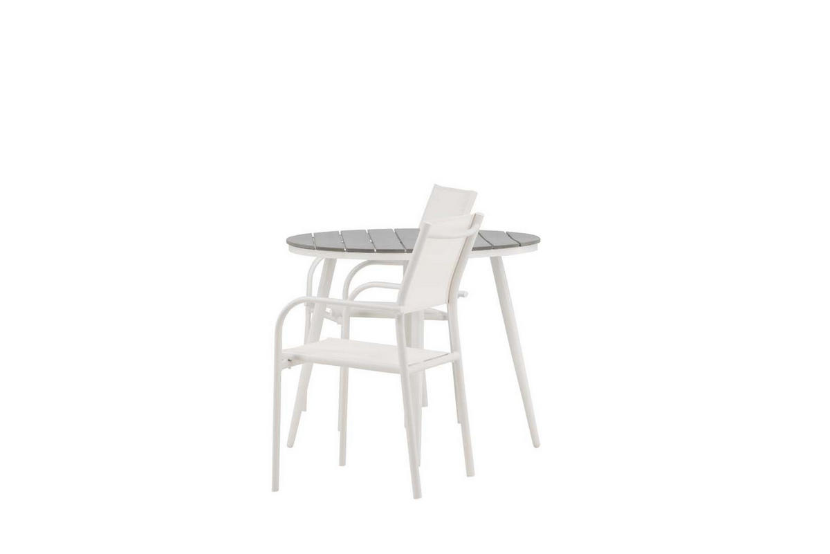 GARTENSET weiß - Weiß, Holzwerkstoff - ebuy24
