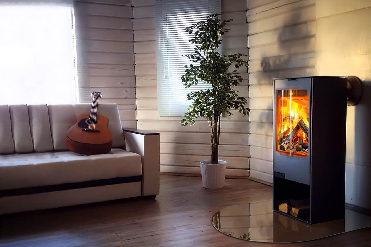 GLASPLATTE für Kamin 100x100 cm Braun - Braun, Glas (100/100/0.4cm) - ArtPrintCave