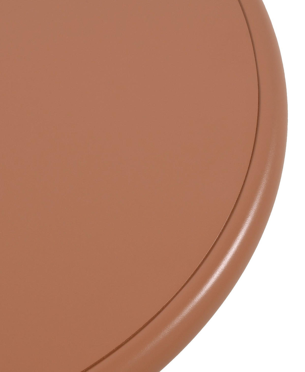 COUCHTISCH oval 80/45/45 cm Kunststoff terracotta - Terracotta, Kunststoff/Metall (45/80/45cm) - CLP