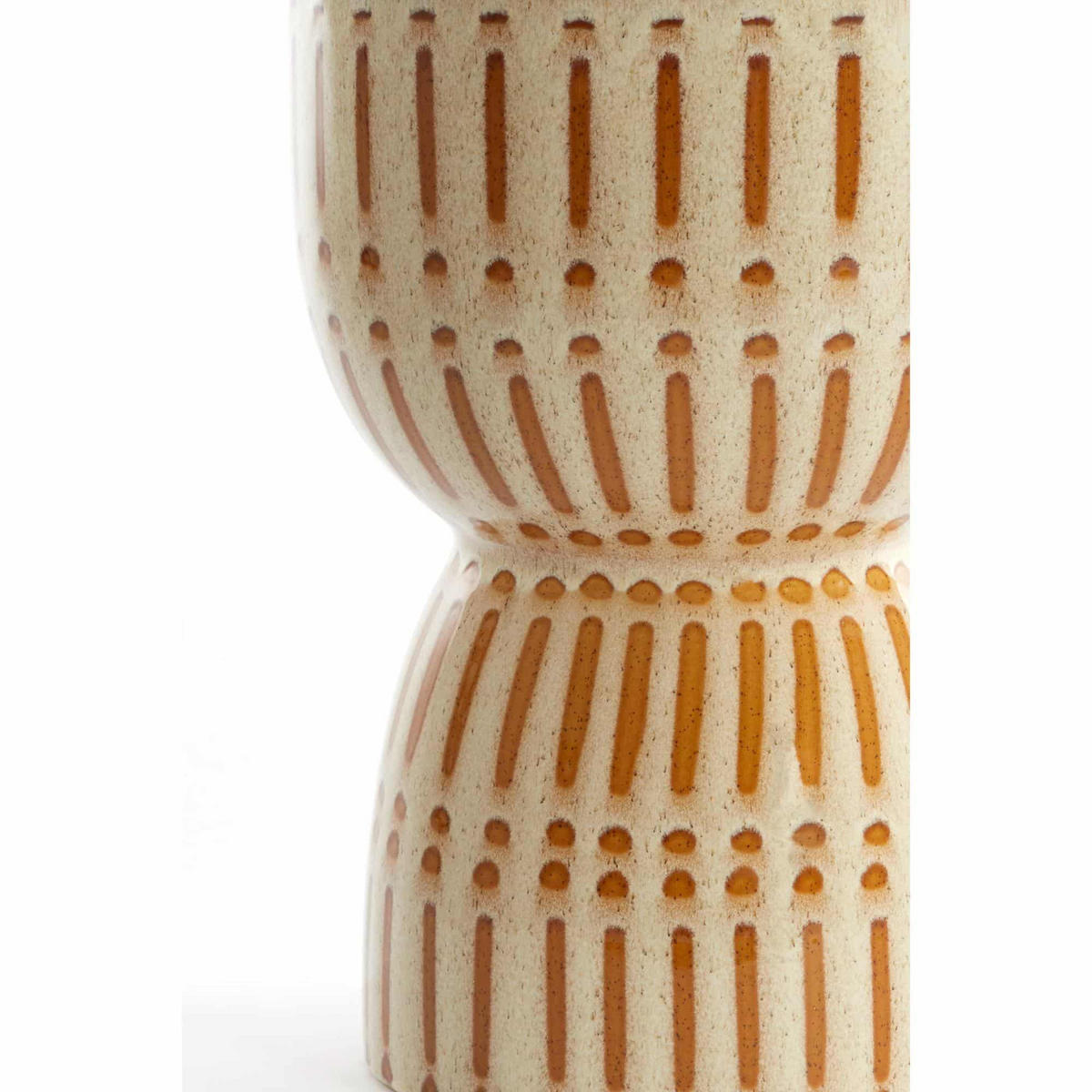 BEISTELLTISCH Finca Weiß 28.5/28.5/42 cm - Weiß, Keramik (28.5/28.5/42cm) - Light & Living