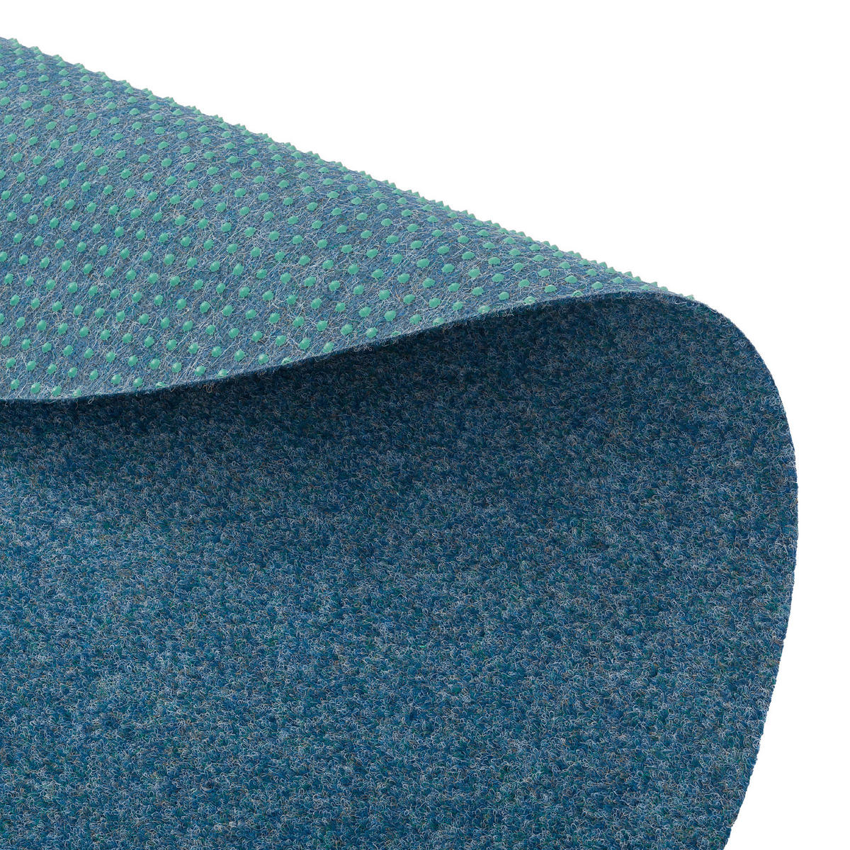 KUNSTRASEN RASENTEPPICH MIT NOPPEN KINGSTON RUND - Blau, Textil (133/133cm) - Snapstyle