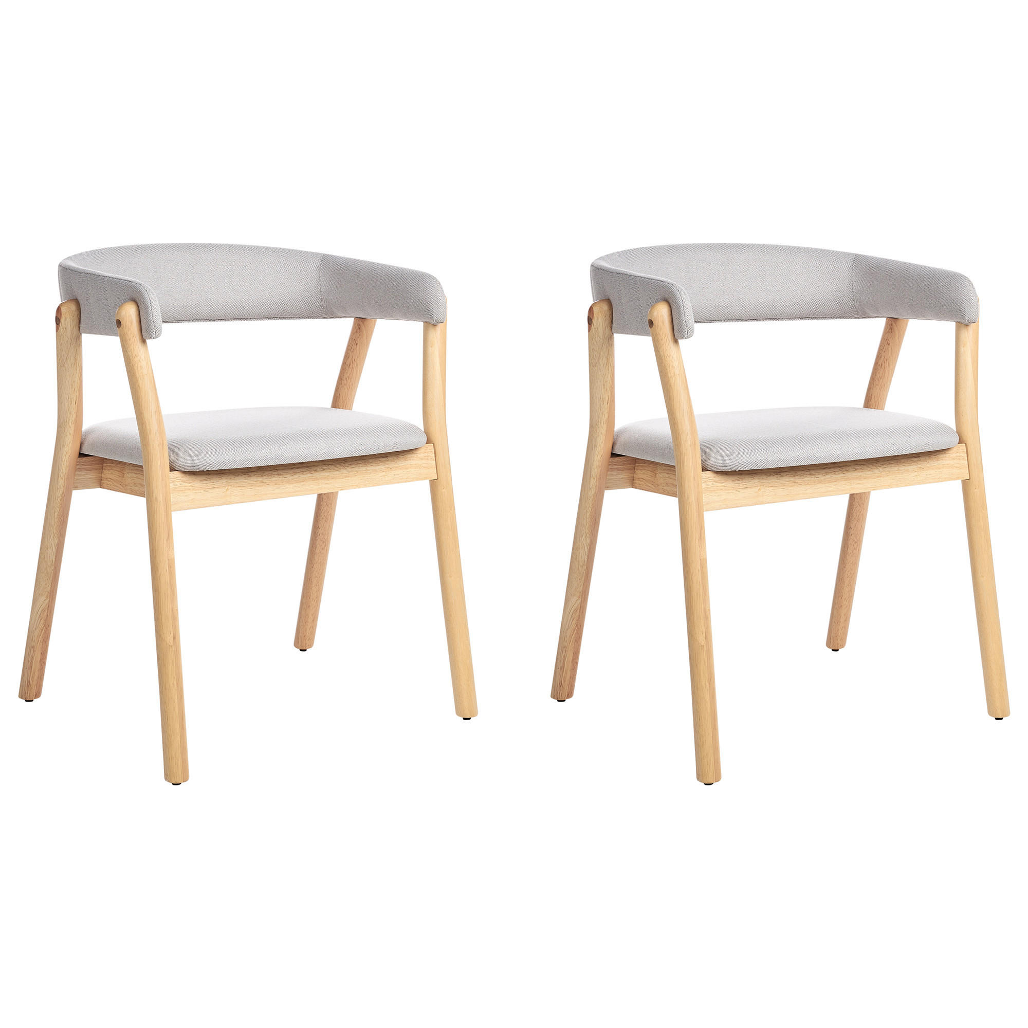 SCAUN DE BUCATARIE set de 2 gri deschis Mylo