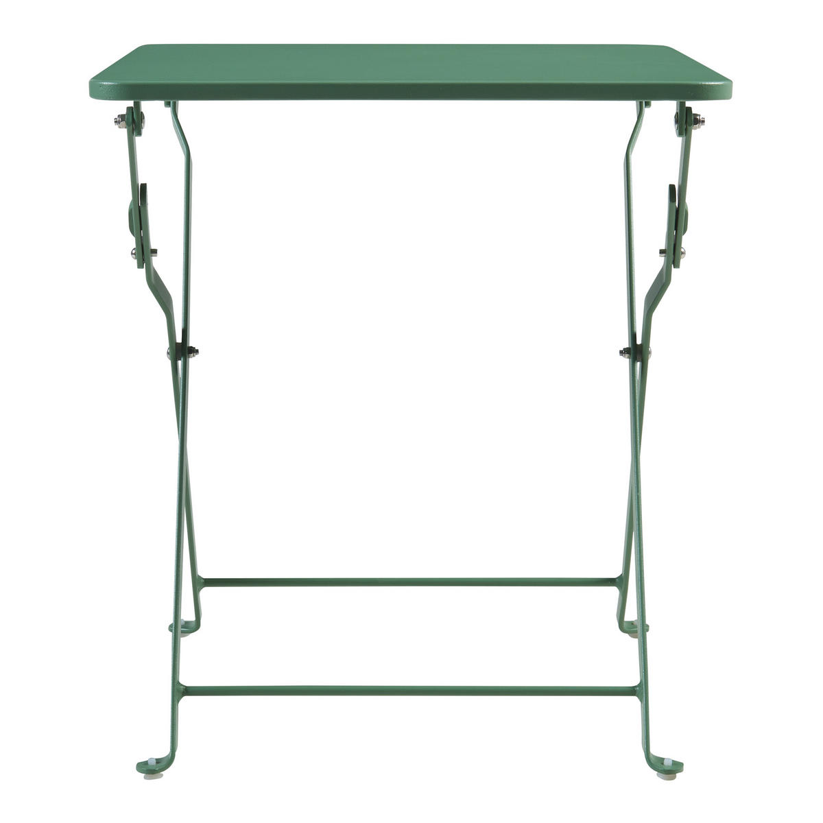 GARTENKLAPPTISCH Vegårshei - Grün, Metall (40/40/45cm) - [en.casa]