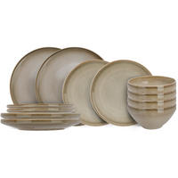 GESCHIRRSET12-TEILIG Conico / 4 Personen - Beige, Keramik (2/2/1cm) - Cosy & Trendy