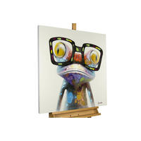 ÖLGEMÄLDE 80/80 cm - Multicolor, Holz/Textil (1.6/80cm) - KUNSTLOFT