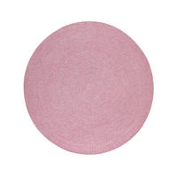 HANDWEBTEPPICH 120/120 cm Bali Plain - Altrosa, Naturmaterialien (120/120cm) - Steffensmeier