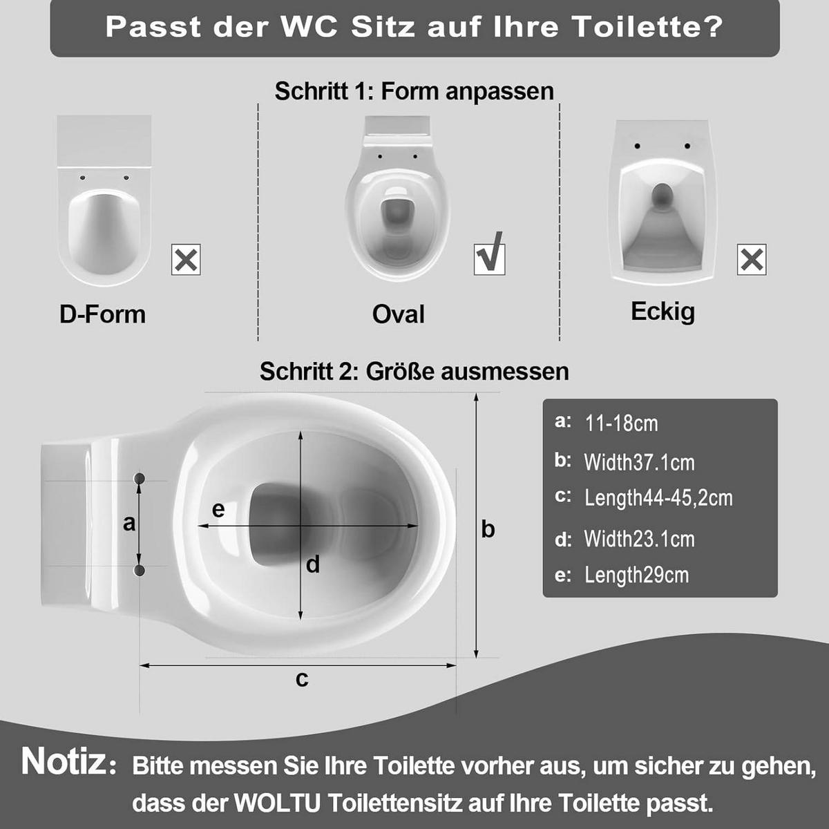 WC SITZ mit Absenkautomatik, Antibakteriell Oval - Schwarz/Grün, Kunststoff (37/3/45cm) - Woltu