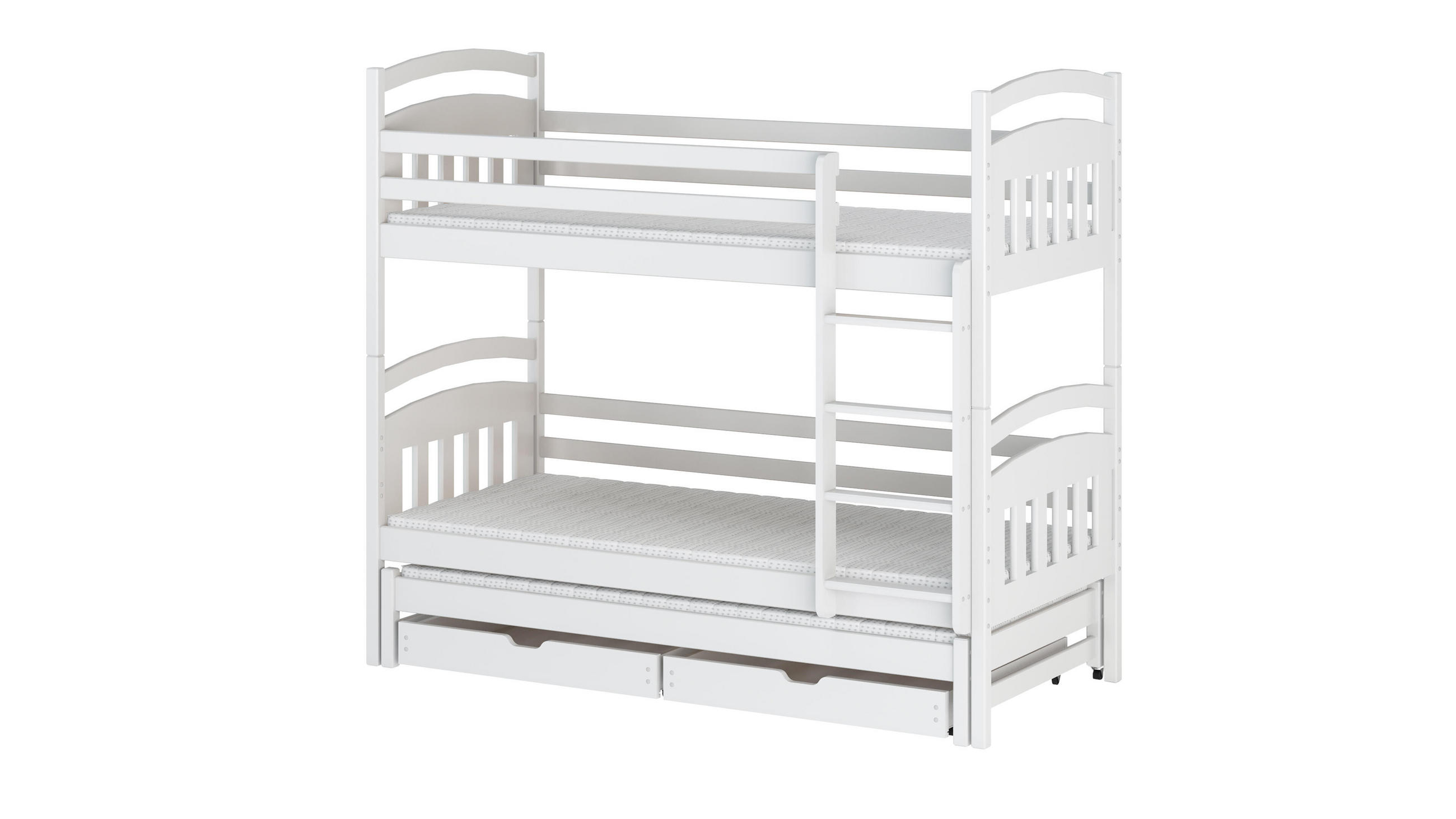 ETAGENBETT WEIß - Weiß, Holz (90/200cm) - FURNLUX