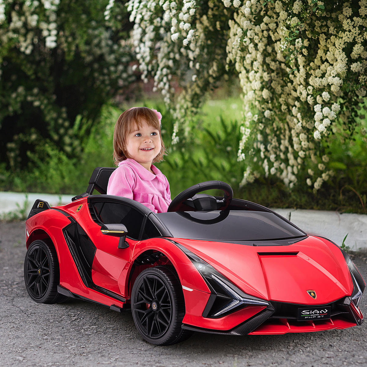 ELEKTRO-KINDERAUTO DE-12993 2,4G Fernbedienung Rot - Rot, Kunststoff (108/62/40cm) - ComfortXL