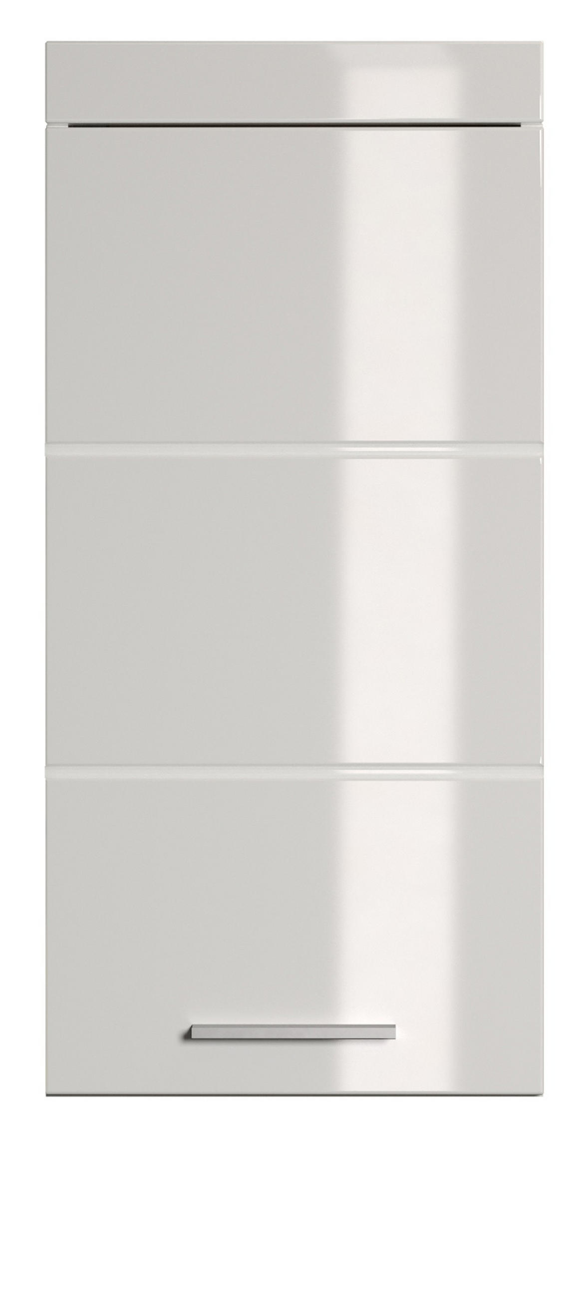 HÄNGESCHRANK weiß Hochglanz 37 x 77 cm, Badschrank hängend - Weiß, Holzwerkstoff/Kunststoff (37/77/23cm) - Top.Furn