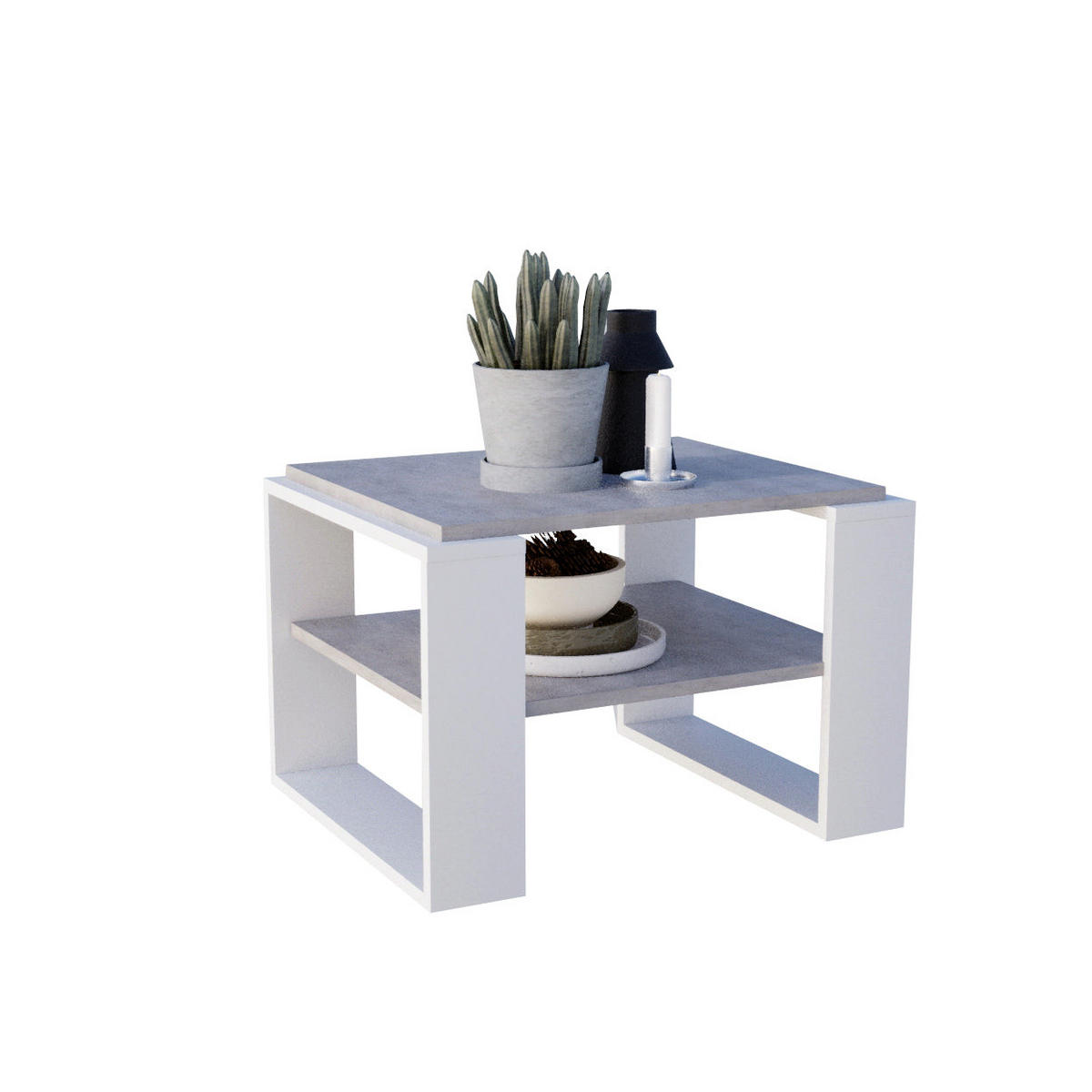 COUCHTISCH KAJA 63 - Multicolor/Weiß, Holz (54/63/44cm) - Mat-Haus