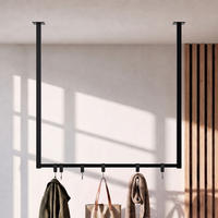 KLEIDERSTANGE Metall Schwarz - Schwarz, Metall (80/80/7cm) - CLP