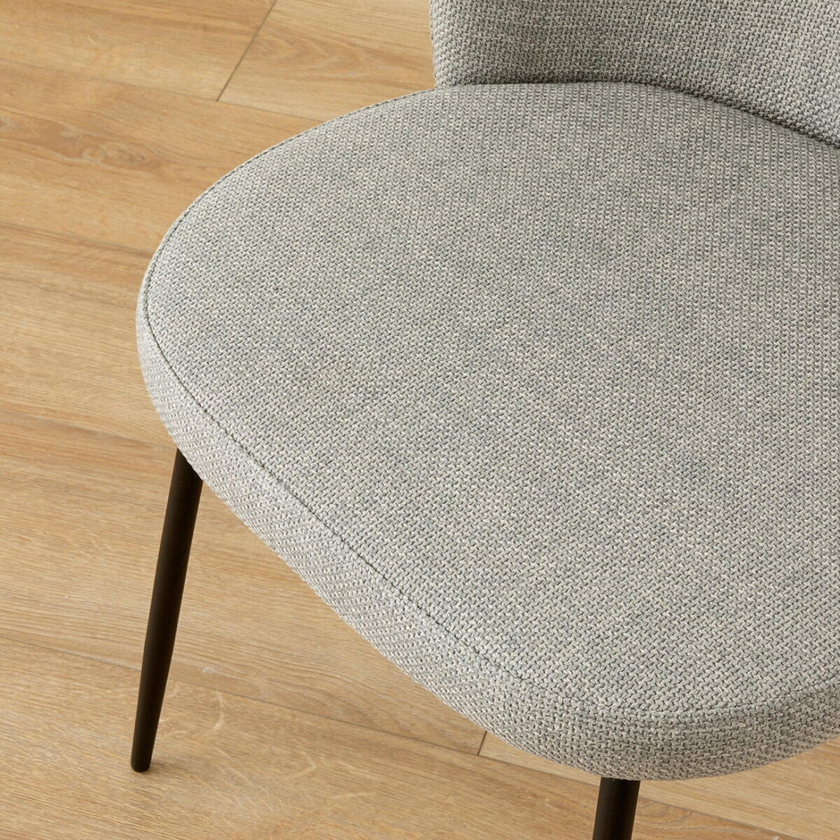 STUHL Beiz Grau 54 cm x 81 cm - Grau, Textil (54/81/59cm) - Kenay Home