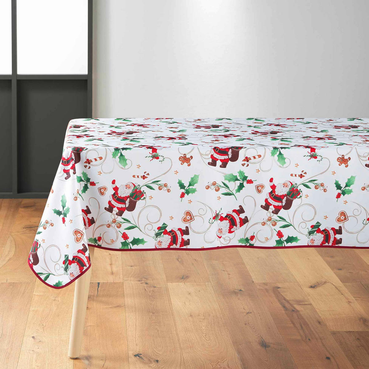 WEIHNACHTSTISCHDECKE gemustert Noel 150 x 300 cm 300/150/2 cm - Rot, Textil (300/150/2cm) - Douceur d´intérieur