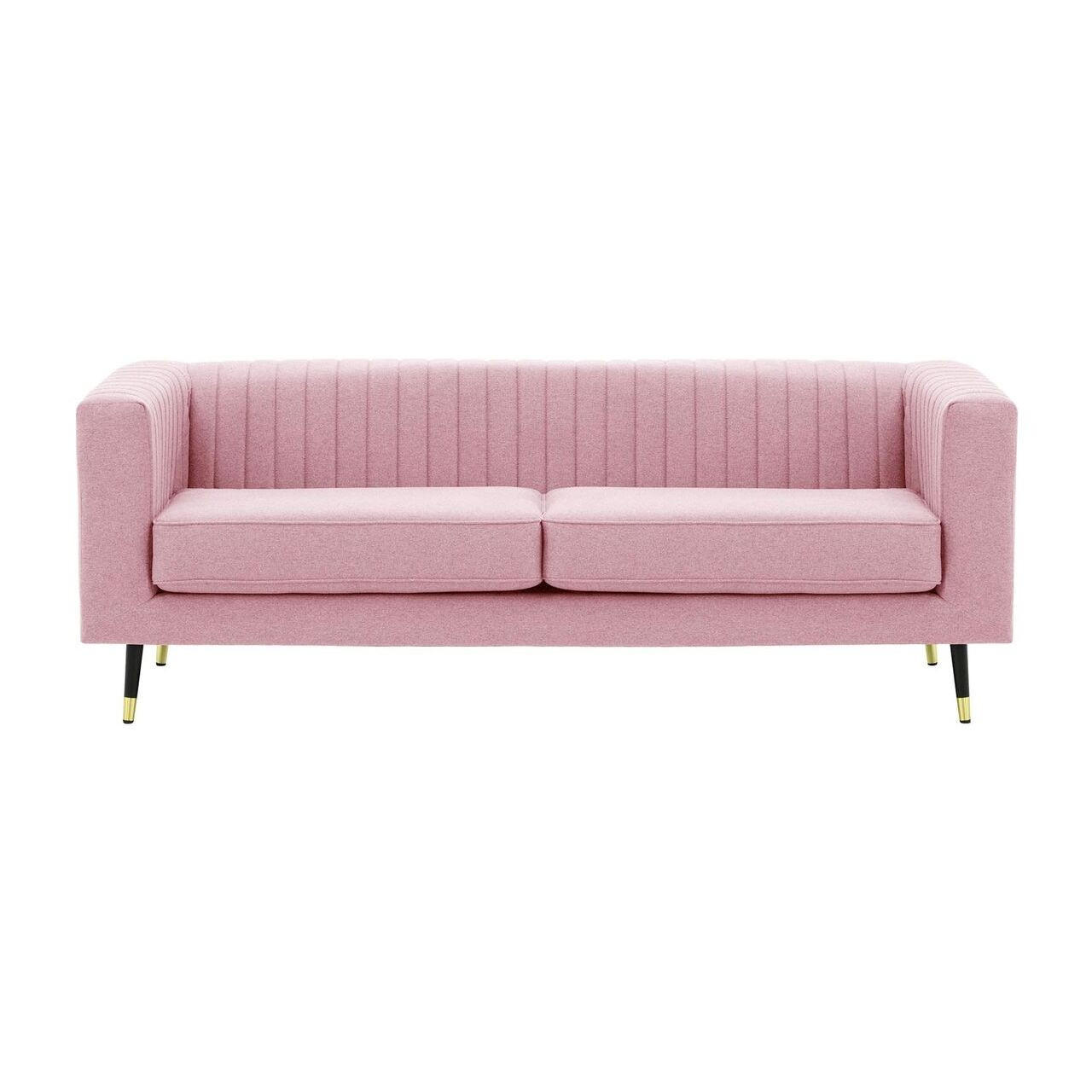 DREISITZER SOFA Slender-Baku 16 - Lila, Holz/Textil (201/71/83cm) - SLF24
