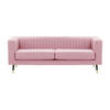 DREISITZER SOFA Slender-Baku 16 - Lila, Holz/Textil (201/71/83cm) - SLF24