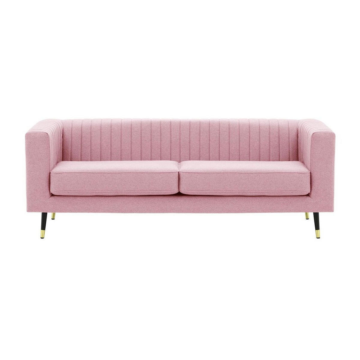 DREISITZER SOFA Slender-Baku 16 - Lila, Holz/Textil (201/71/83cm) - SLF24