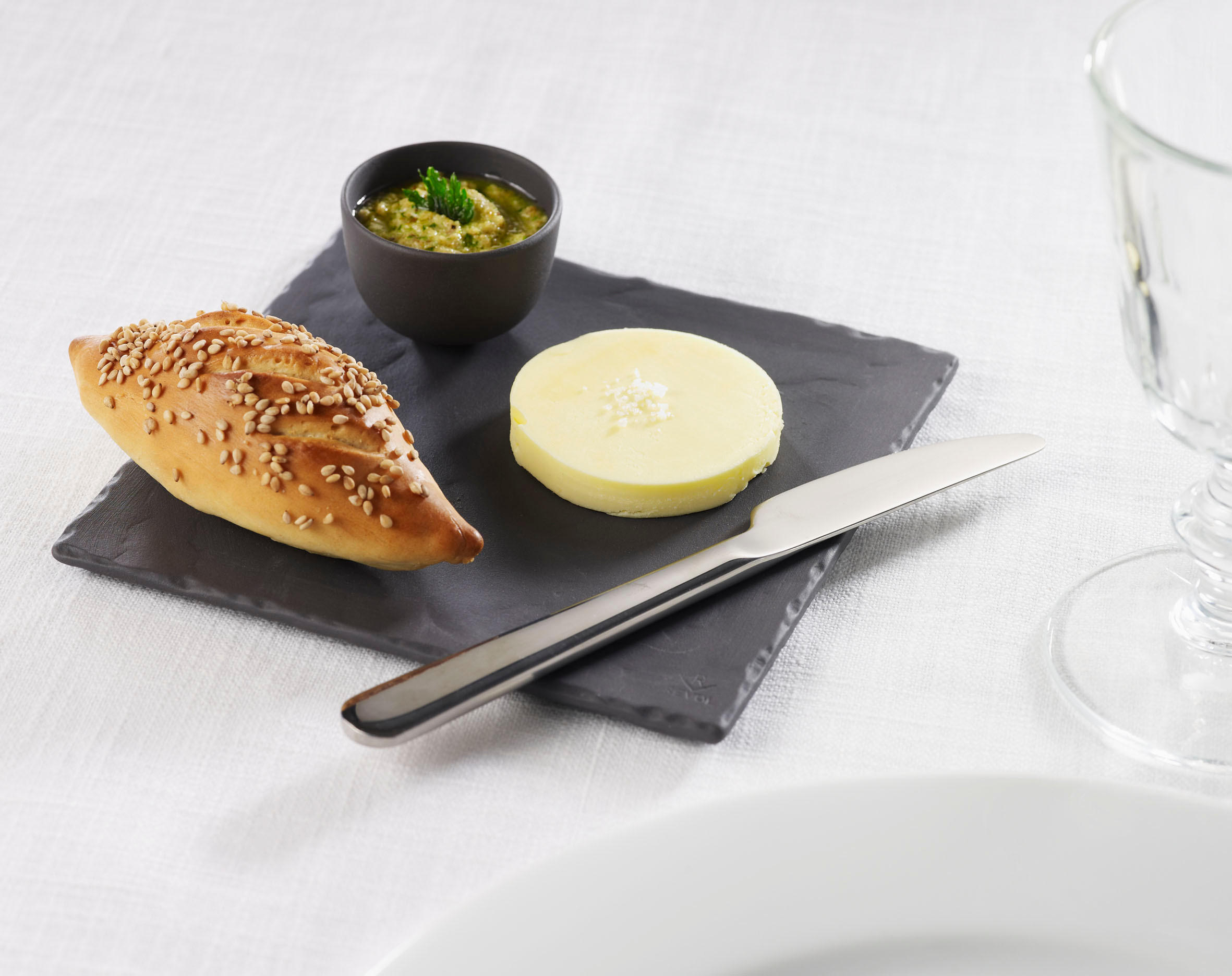 BURGER & STEAKTELLER 15 x 15 cm QUADRATISCH Matt schiefer - Schieferfarben, Keramik (15/0.7/15cm) - Revol Porcelaine France