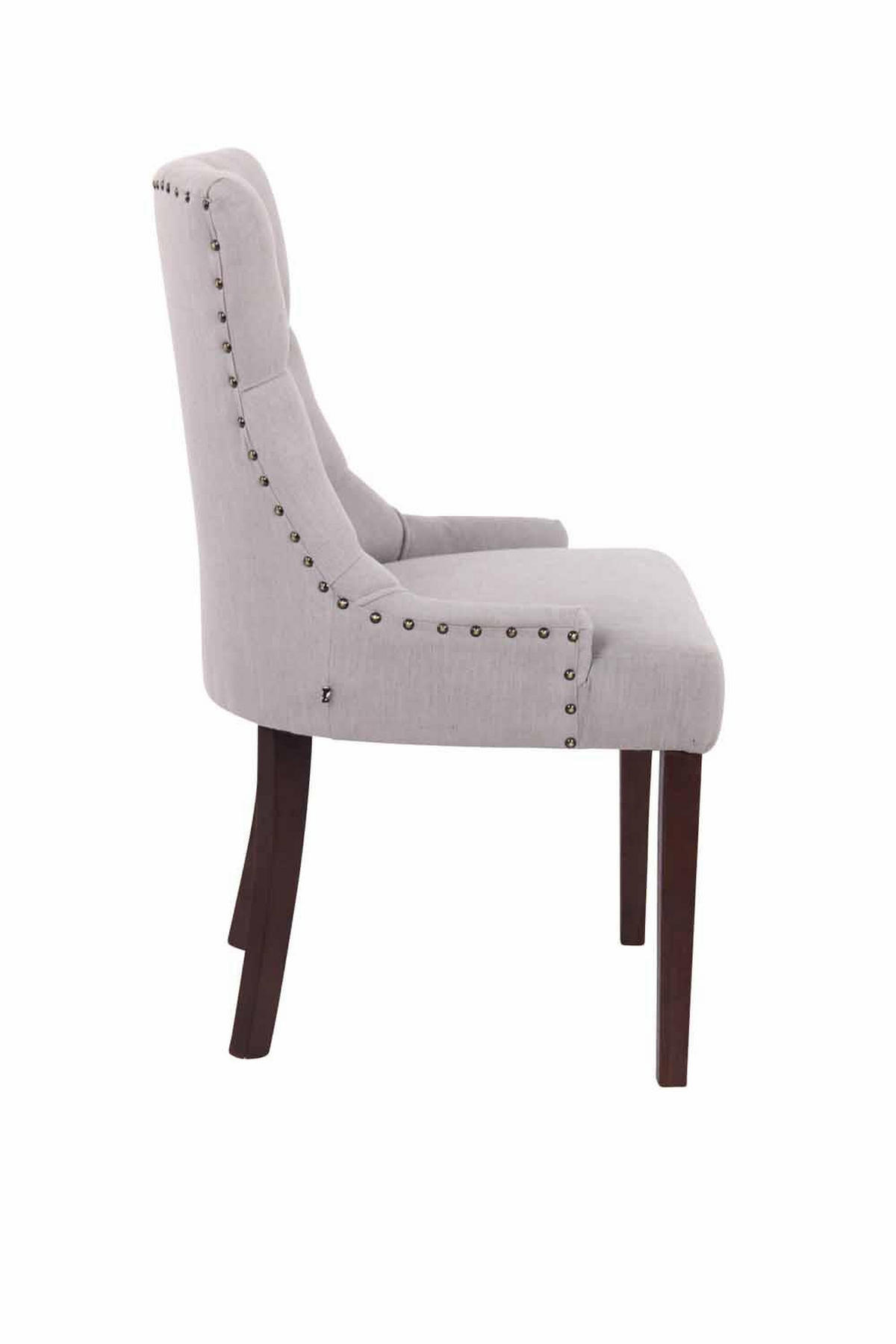 WOHNZIMMERSTUHL Stoff grau - Grau, Holz/Textil (55/92/58cm) - CLP