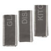 GESCHIRRTUCH-SET Essential - Dunkelgrau, Textil (45/70cm) - home&you