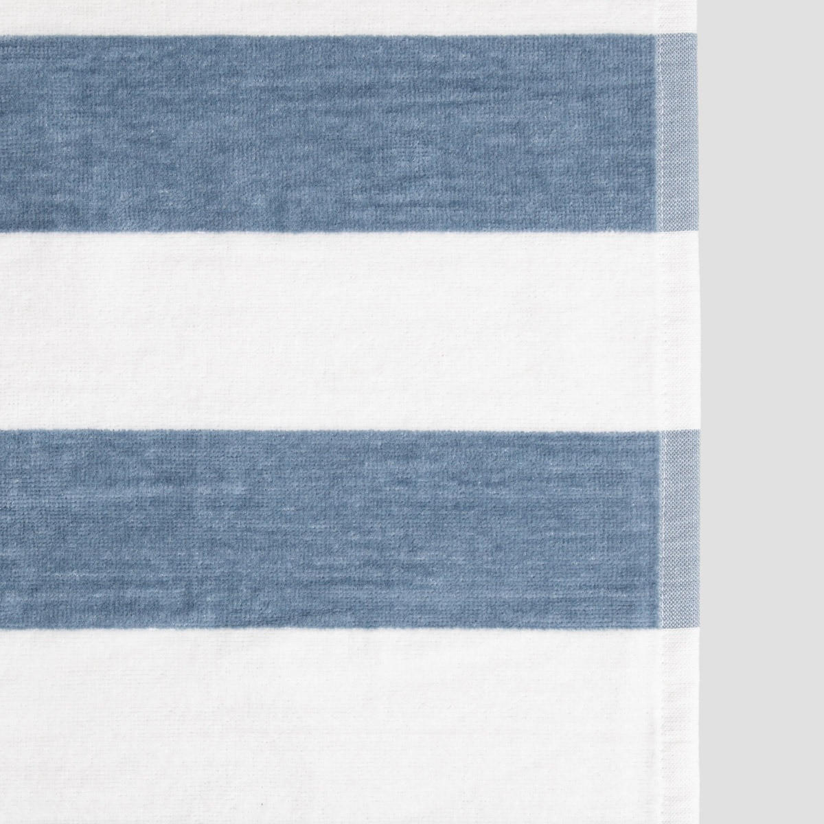 BADETUCH Lawena weiß-blau 70/130 cm - Blau, Textil (70/130cm) - Homla