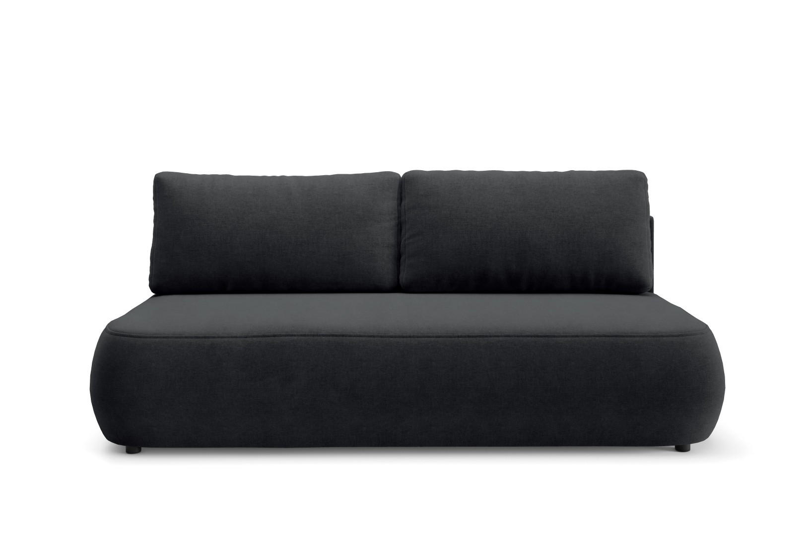 SCHLAFSOFA mit Bettkasten Schwarz - Schwarz, Holz/Holzwerkstoff (210/82/106cm) - Furnisell