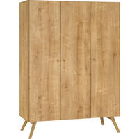 KLEIDERSCHRANK 3-TÜRIG - Eichefarben, Holzwerkstoff (150/207.5/58cm) - Vox Möbel