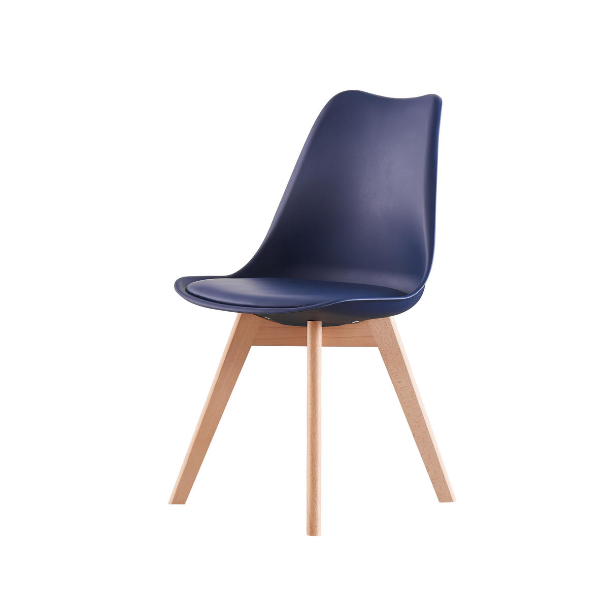 ESSZIMMERSTUHL Kunststoff 4-teilig Blau - Blau, Kunststoff (48/83/44cm) - Life Interiors