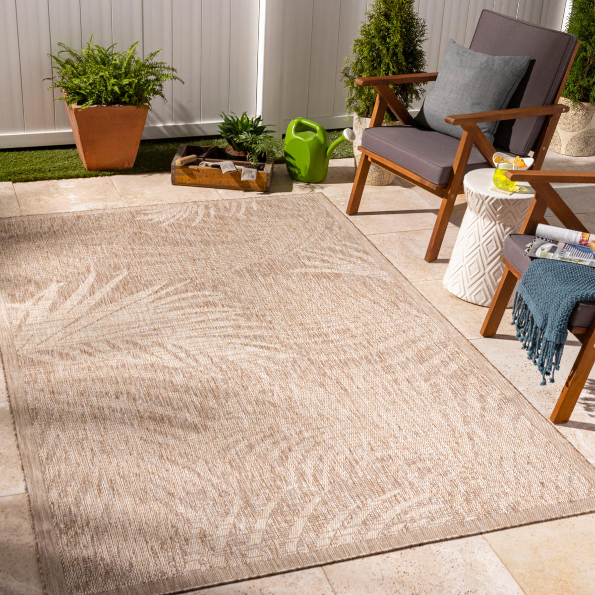 OUTDOORTEPPICH Vanessa Jute-Optik 200/275 cm Beige - Beige, Textil (200/275cm) - LIVABLISS