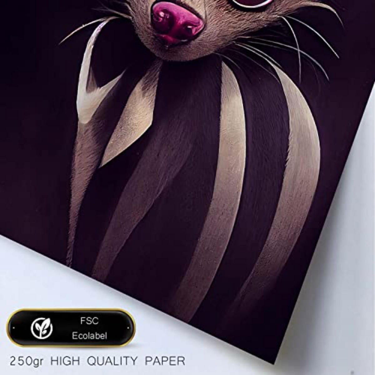 POSTER Set mit 4 Starren Poster im T Burton Goth Stil Tier A3 A3 Rahmenlos - Klar, Papier (29.7/3cm) - Nacnic