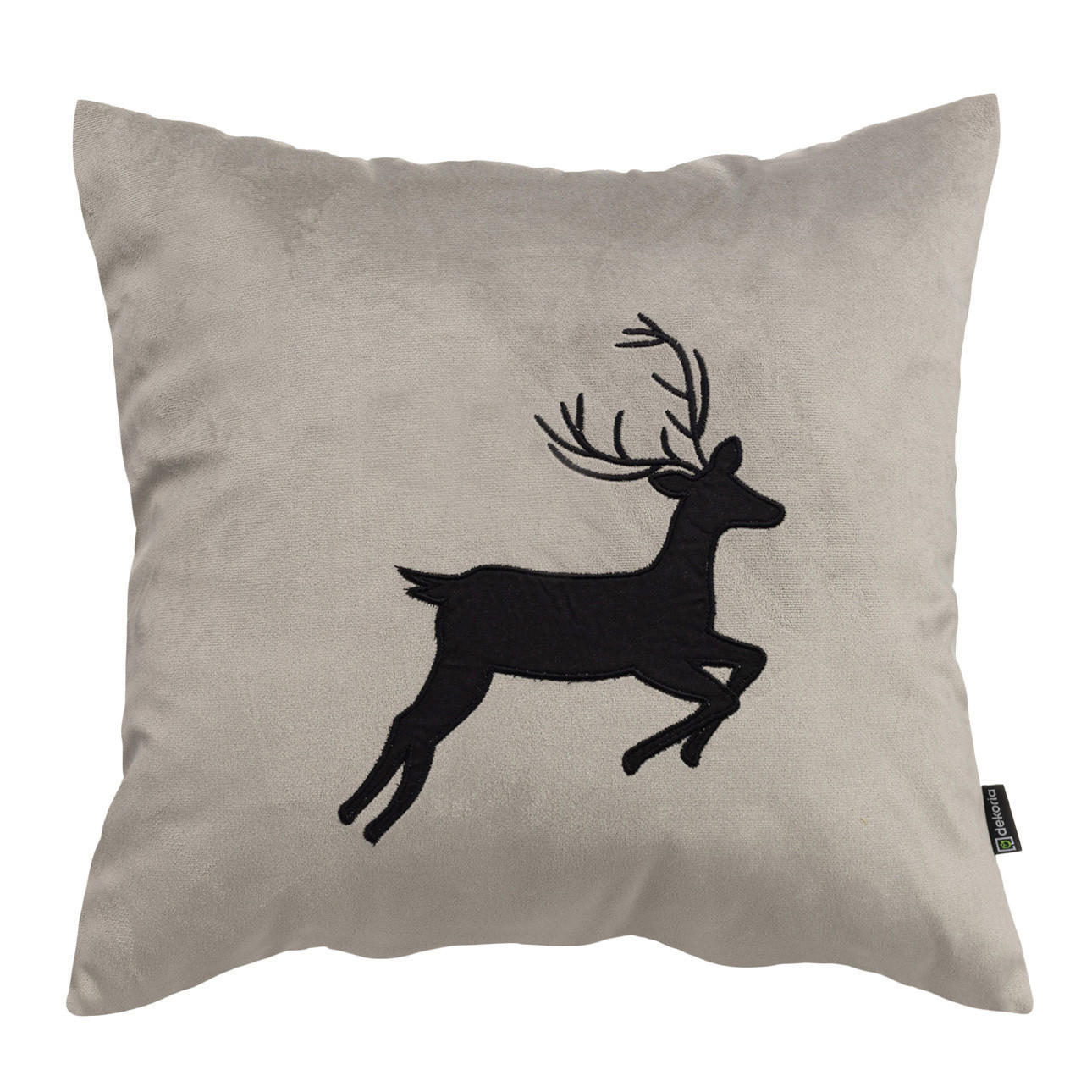 KISSENHÜLLE Midnight Stag 43x43 cm - Grau, Textil (43/1cm) - Dekoria