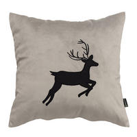 KISSENHÜLLE Midnight Stag 43x43 cm - Grau, Textil (43/1cm) - Dekoria