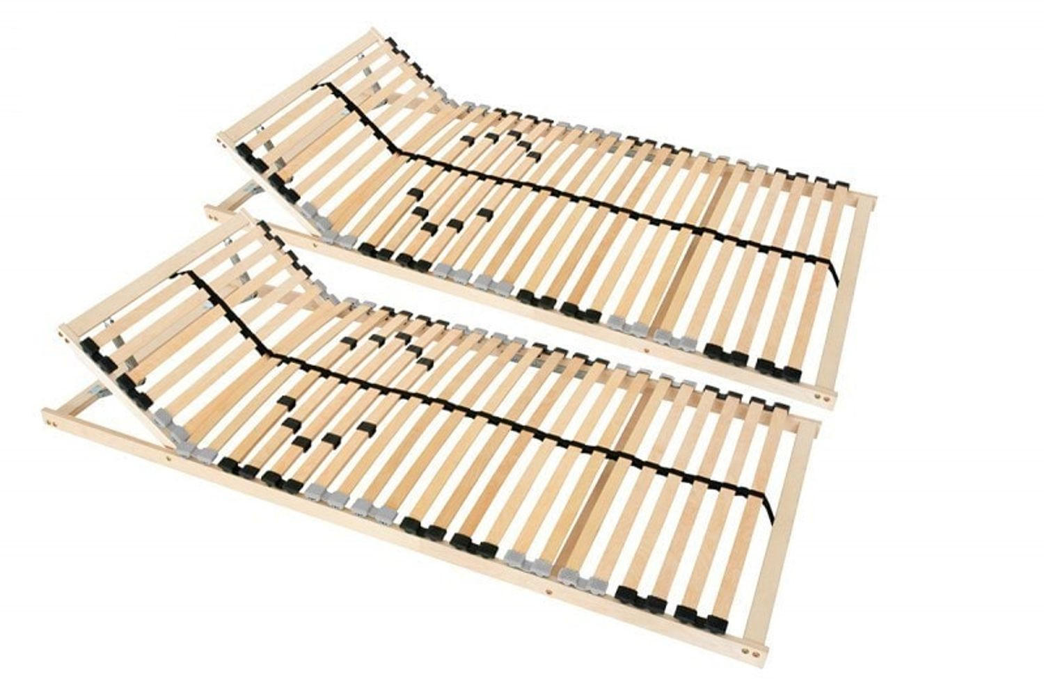 LATTENROST ERGO K 90x200 cm Kopfteil verstellbar 2er-Set - Naturfarben, Holz (90/200cm) - Coemo