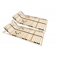 LATTENROST ERGO K 80x200 cm Kopfteil verstellbar 2er-Set - Naturfarben, Holz (80/200cm) - Coemo