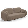 SCHLAFSOFA LIO, Sofa mit Schlaffunktion und Bettkasten, Farbe: Taupe, Velourstoff - Taupe, Textil (238/86/101cm) - Sepro Meble