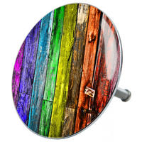 BADEWANNENSTÖPSEL Rainbow - Multicolor, Metall (8/10/10cm) - Sanilo