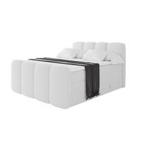 BOXBETT mit Matratze H3|H4 - NINA-Z KING - 160x200 cm - Weiß - Weiß, Holzwerkstoff (160/200cm) - ALTDECOR