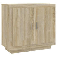 SIDEBOARD mit 2 Fächern, 2 Türen 80/40/75 cm aus Holzwerkstoff Sonoma-Eiche Dekor - Sonoma Eiche, Holz (80/75/40cm) - vidaXL