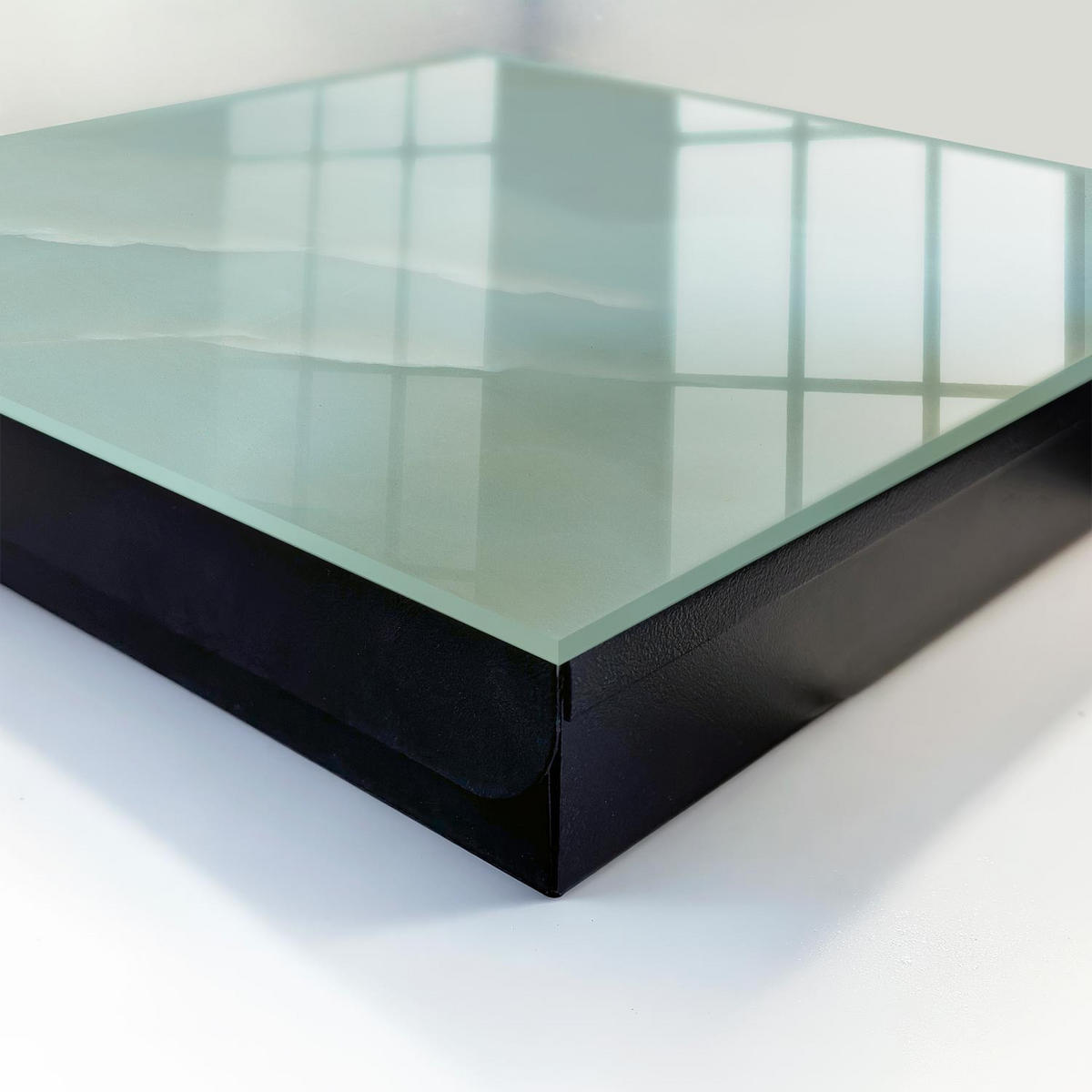 SCHLÜSSELBOX Schwarz 30x30 cm- Türöffnung nach rechts - Pastellharmonie - Türkis, Metall (30/30/5cm) - TULUP