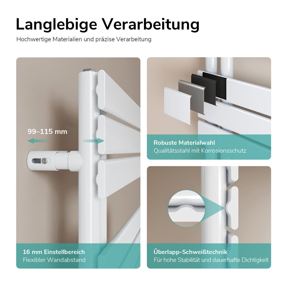 RADIJATOR vodeni bijeli 132/60/5,9 cm - bijela, metal (60/132/5.9cm) - EMKE