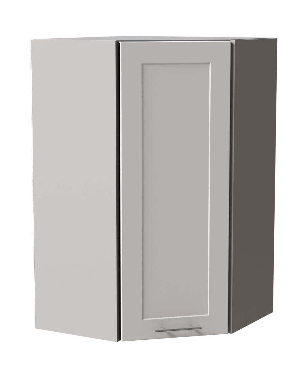 HÄNGESCHRANK Oslo W4/10/60 Grau / Weiß Matt 60 / 60 / 96cm - Weiß/Grau, Holz/Holzwerkstoff (60/96/60cm) - Feldmann-Wohnen