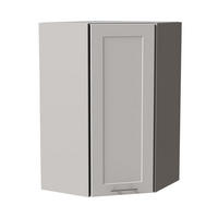 HÄNGESCHRANK Oslo W4/10/60 Grau / Weiß Matt 60 / 60 / 96cm - Weiß/Grau, Holz/Holzwerkstoff (60/96/60cm) - Feldmann-Wohnen