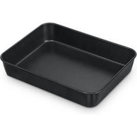 BACKFORM Edelstahl Antihaft 23,8 x 18 x 5 cm - Schwarz, Metall (23.8/5/5cm)