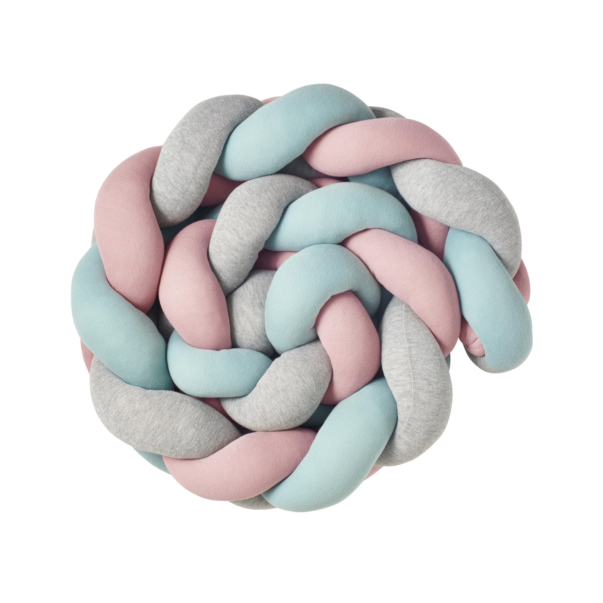 BETTSCHLANGE geflochten Jersey Trio Mint - Multicolor, Textil (16/200cm) - nordic coast company