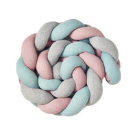 BETTSCHLANGE geflochten Jersey Trio Mint - Multicolor, Textil (16/200cm) - nordic coast company